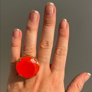 Pink & gold Kate Spade ring. Ring is adjustable in size.